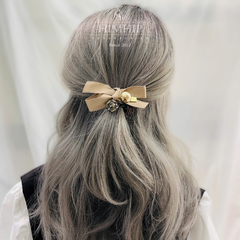 Scrunchies HimHip Nở Vải Hạt Giả Trai 1.5cm Phối Chùm Phale 1.5cm Sang Trọng