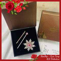 Set Quà Valentine 8/3 HimHip Kẹp Mái & Cài Áo Kèm Túi Hộp Thiệp - 103