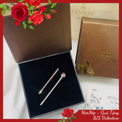 Set Quà Valentine 8/3 HimHip Kẹp Mái Kèm Túi Hộp Thiệp - 105
