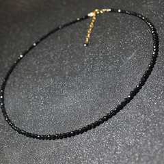 Set Choker HimHip Dây Phale Đen 2ly Phối Mặt Phale Trắng Mix Dây Trơn Thanh Lịch