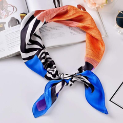 Set Quà Tặng Khăn Lụa Vuông Khổ 70 Kèm Cài Khăn Và Cài Áo - 27 (Combo đã bao gồm túi hộp thiệp)