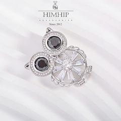 Set Quà HimHip Khuyên Tai & Cài Áo Kèm Túi Hộp Thiệp - 238