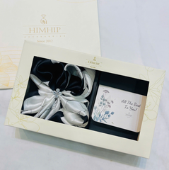 Set Quà HimHip Khăn Lụa Cao Cấp 53*53cm & Cài Khăn Kèm Túi Hộp Thiệp - 904