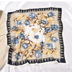 Set Quà 20/10 HimHip Khăn Lụa Vuông 70x70cm & Cài Khăn, Cài Áo Kèm Túi Hộp Thiệp - 1486