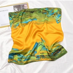 Set Quà HimHip 20/11 Khăn Lụa Cao Cấp 53*53cm & Cài Áo Kèm Túi Hộp Thiệp - 1116