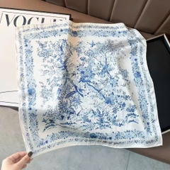 Set Quà HimHip Khăn Lụa Cao Cấp 53x53cm & Cài Khăn Và Kẹp Bấm Kèm Túi Hộp Thiệp - 1248