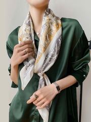 Khăn Lụa Cao Cấp HimHip 85x85cm Khăn Quàng Quà Tặng Khăn - 3