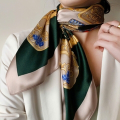 Set Quà HimHip Khăn Lụa Cao Cấp 85*85cm & Cài Khăn Kèm Túi Hộp Thiệp - 1051