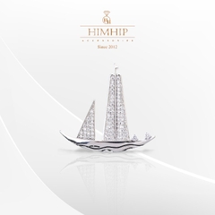 Set Quà HimHip 20/11 Khăn Lụa Vuông 70*70cm & Cài Áo Kèm Túi Hộp Thiệp - 1125