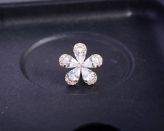 Pin Cài Áo HimHip Hoa 5 Cánh Thanh Lịch HKCC Đính Phale 1.5x1.5cm