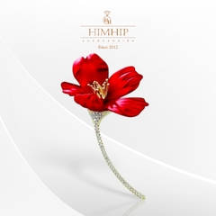 Set Quà HimHip Khăn Lụa Vuông 90*90cm & Cài Áo Kèm Túi Hộp Thiệp - 1154