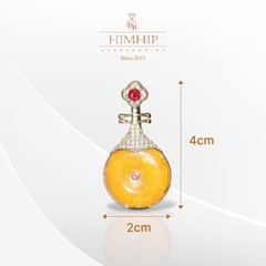 Trâm, Ghim Cài Áo HimHip Đàn Nhật Vàng Thanh Lịch HKCC Đính Phale 4*2cm