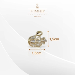 Pin Cài Áo HimHip Thiên Nga Nhỏ Xinh Xắn HKCC Đính Phale 1,5*1,5cm