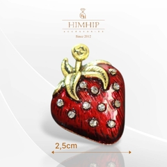 Trâm, Ghim Cài Áo HimHip Dâu Tây Đáng Yêu HKCC Đính Phale 2,5cm