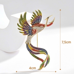 Trâm,Ghim Cài HimHip Uyên Ương Mãn Đường HKCC Đính Phale 4*7,5cm