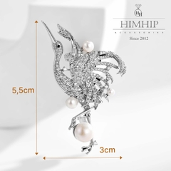 Trâm, Ghim Cài HimHip Hạc Tiên HKCC Mix Trai 3*5,5cm