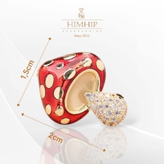 Trâm, Ghim Cài Áo Nhỏ HimHip Cây Nấm Dễ Thương HKCC Đính Phale 2x1.5cm