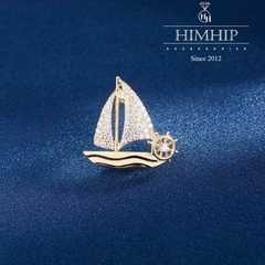 Set Quà HimHip 20/11 Khăn Lụa Vuông 70*70cm & Cài Áo Kèm Túi Hộp Thiệp - 1129