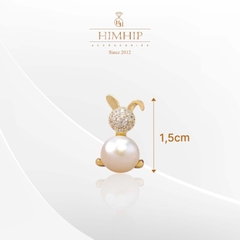 Pin Cài Áo HimHip Thỏ Mặt Phale Đáng Yêu HKCC Mix Trai 1,5 cm