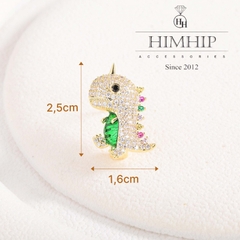 Trâm, Ghim Cài HimHip Khủng Long Nhỏ HKCC Đính Phale 1,6*2,5cm