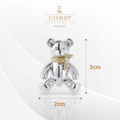 Trâm, Ghim Cài HimHip Gấu Bear HKCC Đính Phale 2*3cm