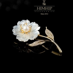 Set Quà HimHip Khăn Lụa Vuông 90*90cm & Cài Áo Kèm Túi Hộp Thiệp - 1152