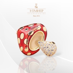 Trâm, Ghim Cài Áo Nhỏ HimHip Cây Nấm Dễ Thương HKCC Đính Phale 2x1.5cm