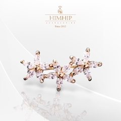 Trâm, Ghim Cài Áo Nhỏ HimHip Ba Hoa Sang Trọng HKCC Đính Phale 2,5 cm