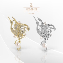 Trâm, Ghim Cài HimHip Hạc Tiên HKCC Mix Trai 3*5,5cm
