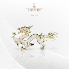 Trâm, Ghim Cài Áo HimHip Rồng Bay Sang Trọng HKCC Đính Phale 3,4*6cm