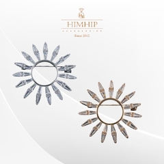 Trâm, Ghim Cài Áo HimHip Vòng Tròn Cánh Thưa Thanh Lịch HKCC Đính Phale 3,5cm