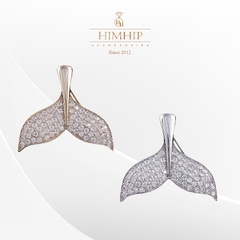 Trâm, Ghim Cài Áo Nhỏ HimHip Đuôi Cá Thanh Lịch HKCC Đính Phale 1,4cm