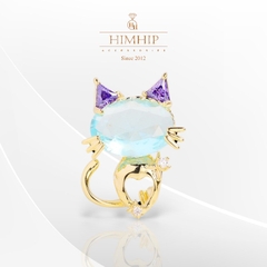 Trâm, Ghim Cài HimHip Mèo Con HKCC Đính Phale 2*2,5cm