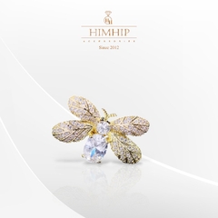 Pin Cài Áo HimHip Con Ong Vàng Cánh Lấp Lánh Sang Trọng HKCC Đính Phale 2,5 cm