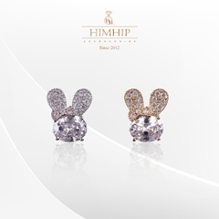 Pin Cài Áo HimHip Thỏ Nơ Đáng Yêu HKCC Đính Phale 1*1,5cm