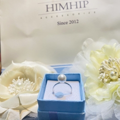 Set Quà Tết HimHip Yên Ngọc Thanh Đình (Dây Chuyền, Khuyên, Nhẫn Tinh Thể Trai 8Ly, Cài Áo Chuồn)