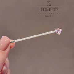 Set Quà Valentine 8/3 HimHip Khuyên Tai, Cài Áo & Kẹp Mái Kèm Túi Hộp Thiệp - 1177