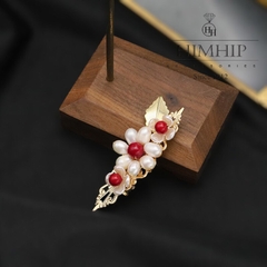 Set Quà Valentine HimHip Khăn Lụa Vuông 70x70cm & Kẹp Mái Kèm Túi Hộp Thiệp - 123