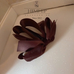 Kẹp Móc Dọc HimHip Composite Nơ Vải Nhiều Lớp 14*4cm