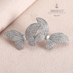 Set Quà 8/3 HimHip Khuyên Tai, Cài Áo & Kẹp Bấm Kèm Túi Hộp Thiệp - 1179