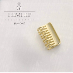 Kẹp Càng Cua HimHip HKCC Vàng Nhạt Hai Vòng Độc Đáo 20 Răng 3x4.5cm