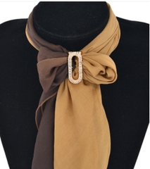 Set Quà Himhip Khăn Lụa Cao Cấp 65*65cm & Cài Khăn Kèm Túi Hộp Thiệp (Không Kèm Cài Áo) - 233