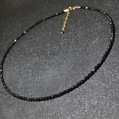 Choker HimHip Phale Đen Dây Trơn Đơn Giản 32+7cm