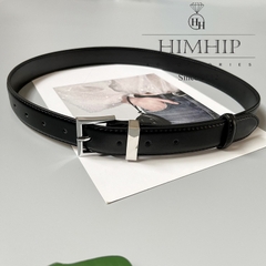 Dây Lưng HimHip Da Thật Khóa Chữ E Sang Trọng 3x100cm