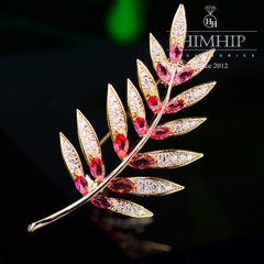 Trâm, Ghim Cài HimHip Cành Cây Thanh Lịch HKCC Đính Phale 5*5cm