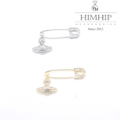 Trâm, Ghim Cài Kim Băng HimHip Charm Hành Tinh Thanh Lịch HKCC Đính Phale 3.5cm