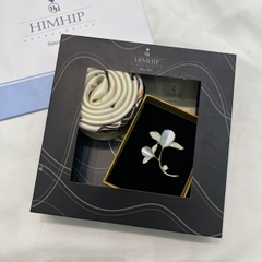 Set Quà Tặng Khăn Lụa Vuông Khổ 70 Kèm Cài Áo - 226 (Combo đã bao gồm túi hộp thiệp)