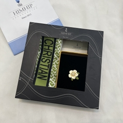 Set Quà Tặng Khăn Tuban Lụa 6*100 Kèm Cài Áo - 231 (Combo đã bao gồm túi hộp thiệp)