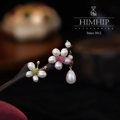 Trâm Cài Tóc HimHip Nhất Điệp Châu Hoa 18cm Kèm Hộp Phụ Kiện Áo Dài