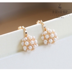 Khuyên Tai Nụ HimHip Chùm Trai Mini Hình Cầu Sang Trọng HKCC Mix Trai 1.2x1.2cm/2x1.2cm